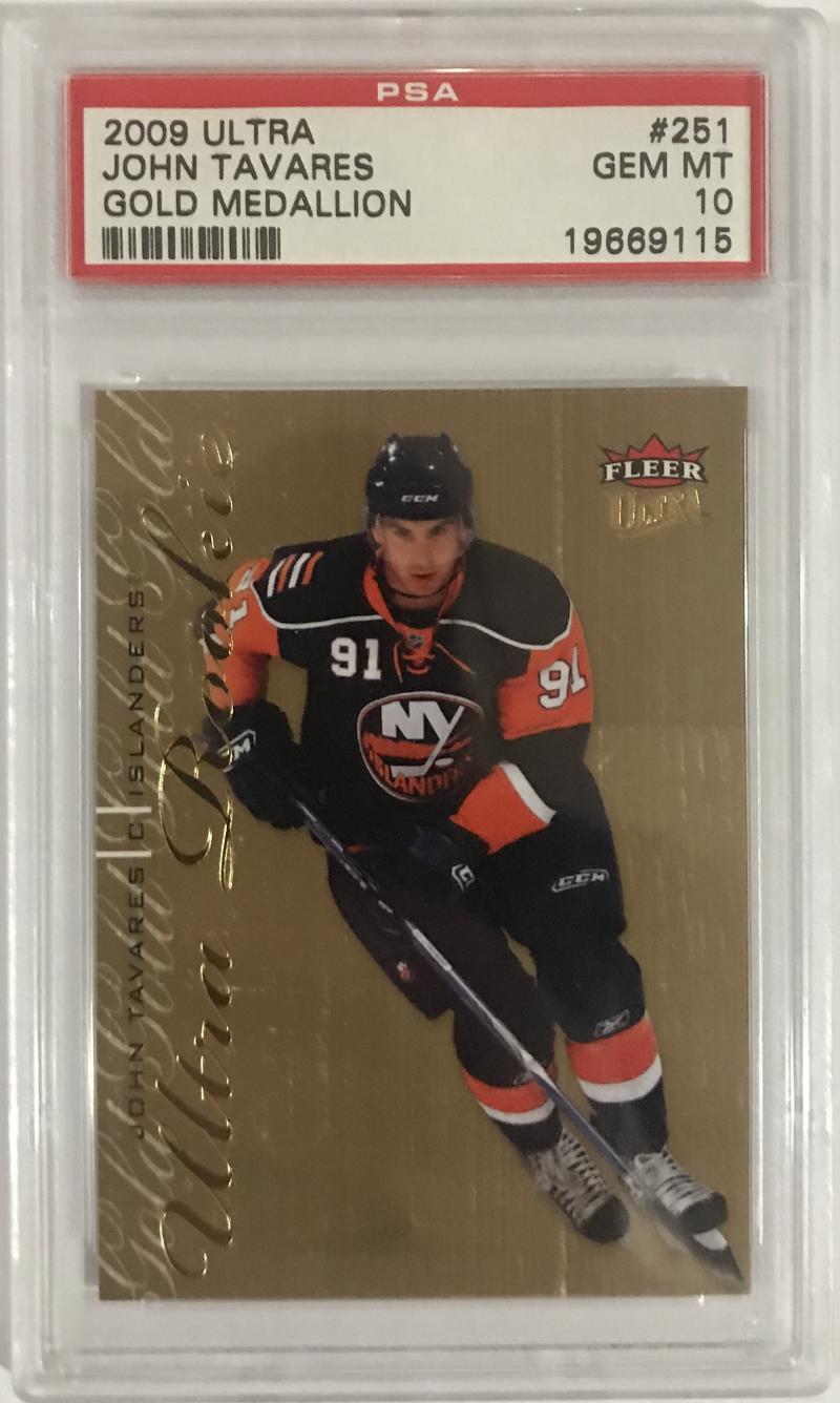 2009-10 Ultra Gold #251 John Tavares PSA 10 GEM MINT Leafs NHL Rookie RC