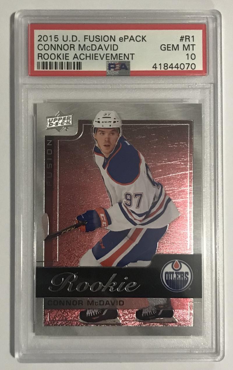 2015-16 Upper Deck Fusion CONNOR McDAVID PSA 10 Rookie RC UD