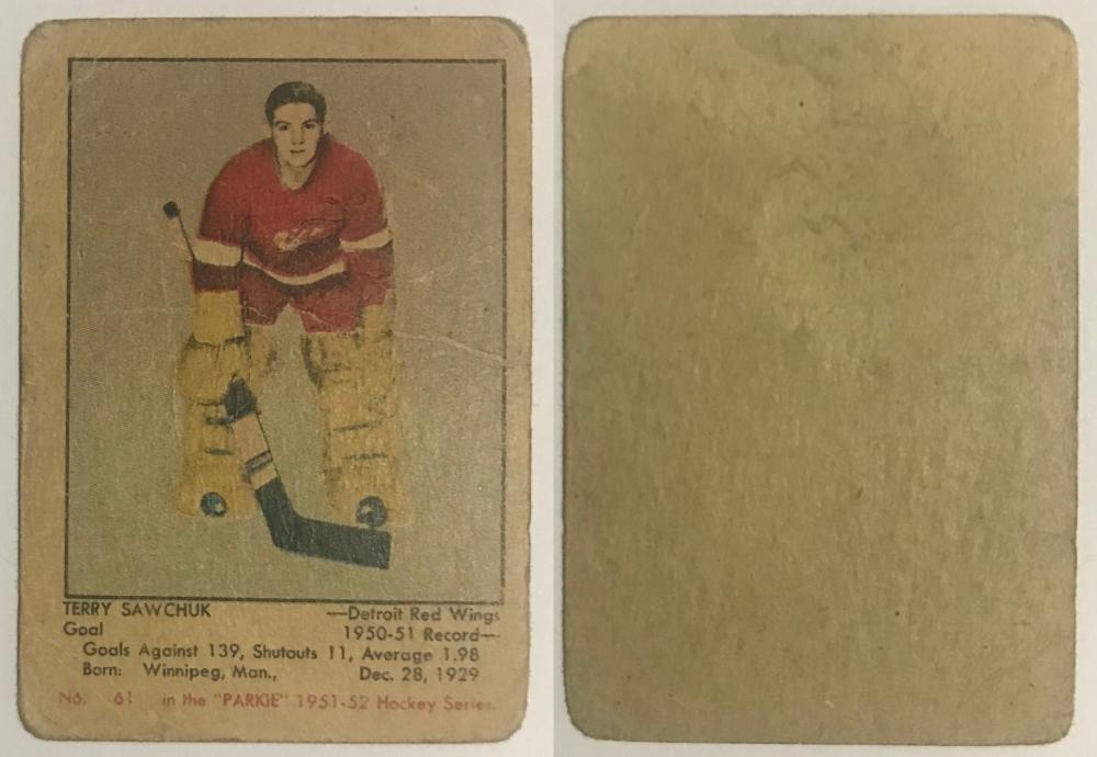 1951-52 Parkhurst Complete Set 1-105 Vintage Hockey Howe, Richard, Sawchuk RC