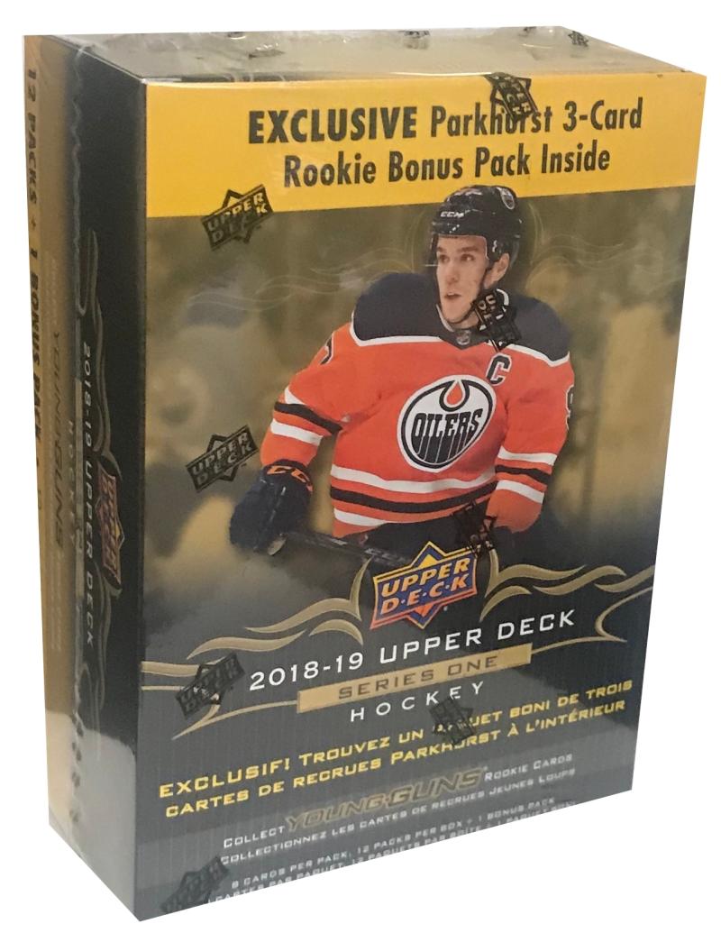 2018-19 Upper Deck Series 1 Blaster Jumbo Box - Dahlin, Pettersson YG Rookies