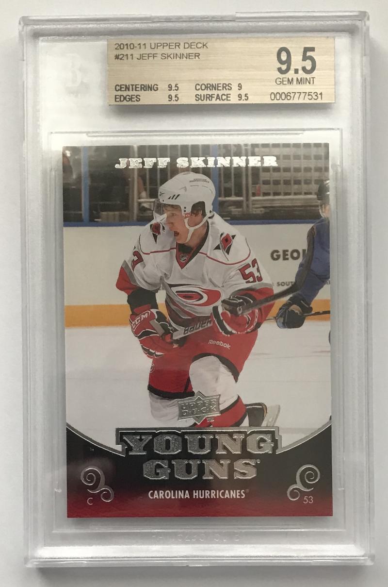 2010-11 Upper Deck JEFF SKINNER BGS 9.5 Young Guns YG RC RC Rookie -531 Image 1