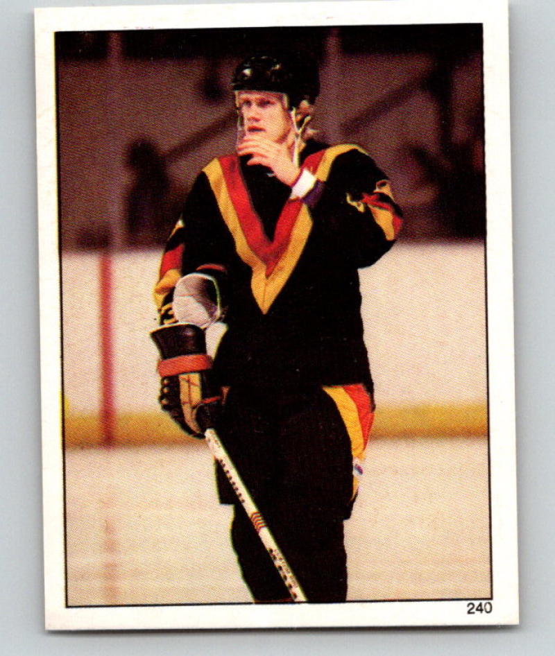 1982-83 Topps Stickers #240 Thomas Gradin NHL Hockey 06926 Image 1