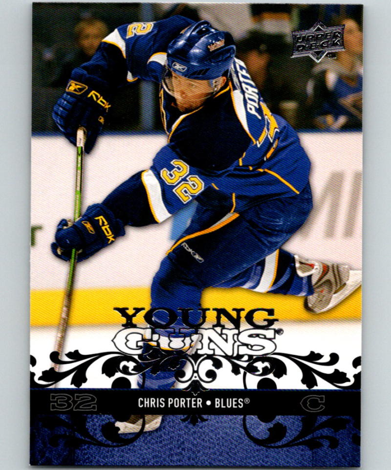 2008-09 Upper Deck #216 Chris Porter RC Rookie Blues YG Young Guns 06934 Image 1