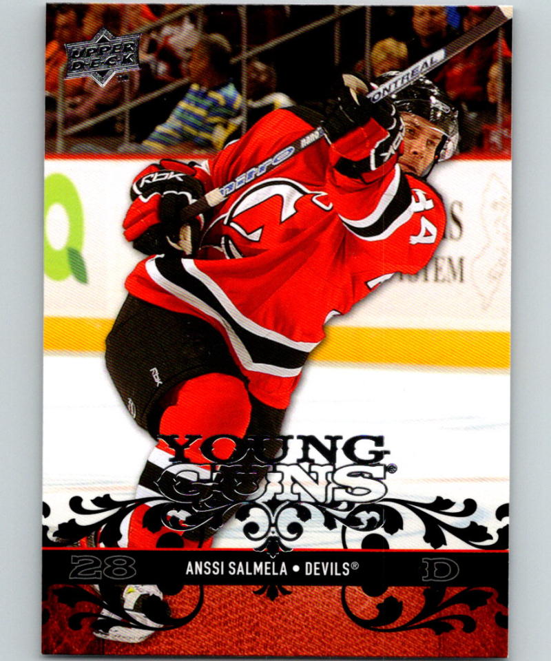 2008-09 Upper Deck #228 Anssi Salmela RC Rookie Devils YG Young Guns 06931 Image 1
