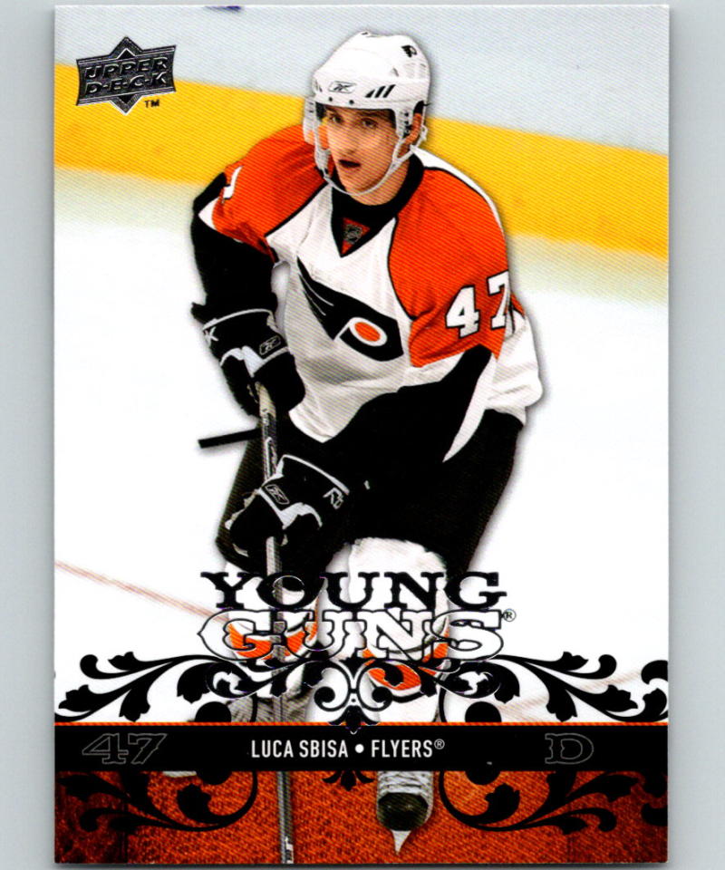 2008-09 Upper Deck #234 Luca Sbisa RC Rookie Flyers YG Young Guns 06938 Image 1