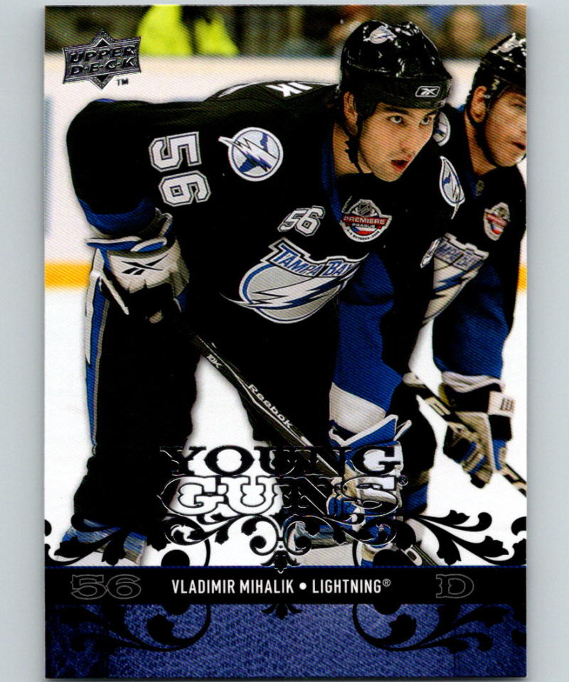 2008-09 Upper Deck #243 Vladimir Mihalik RC Rookie Lightning YG 06935 Image 1