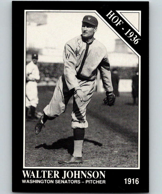 1991 Conlon Collection #9 Walter Johnson HOF NM Washington Senators