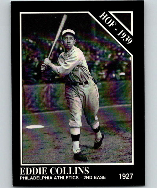 1991 Conlon Collection #21 Eddie Collins HOF NM Philadelphia Athletics  Image 1
