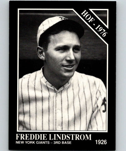 1991 Conlon Collection #58 Fred Lindstrom HOF NM New York Giants  Image 1