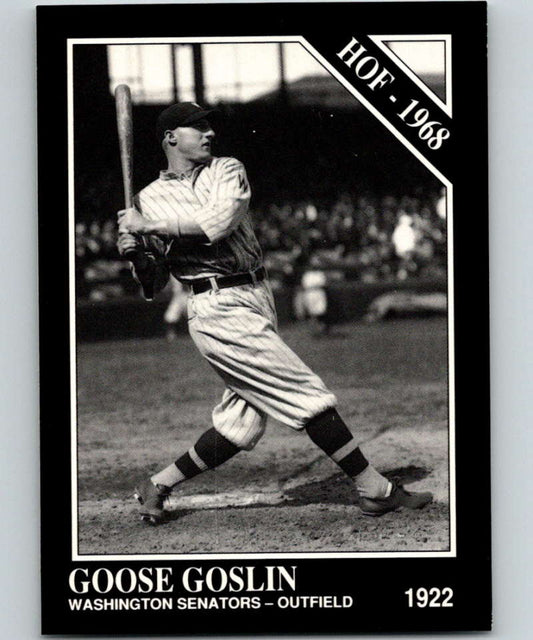 1991 Conlon Collection #62 Goose Goslin HOF NM Washington Senators  Image 1