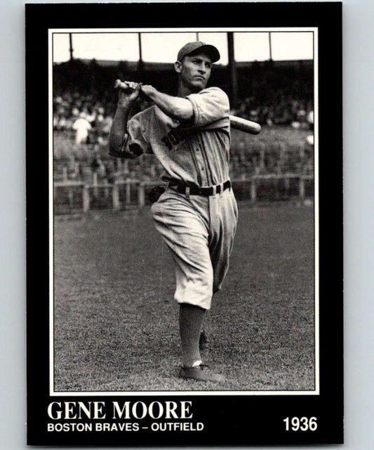 1991 Conlon Collection #77 Gene Moore NM Boston Braves  Image 1