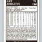 1991 Conlon Collection #78 Art Jorgens NM New York Yankees  Image 2