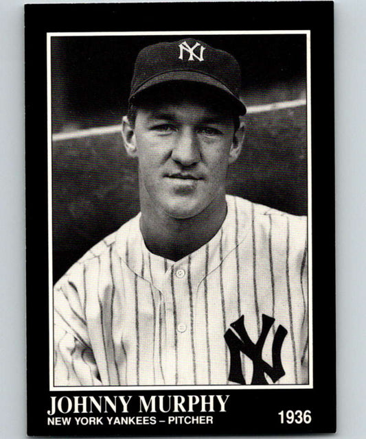 1991 Conlon Collection #84 Johnny Murphy NM New York Yankees  Image 1