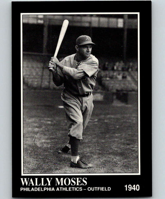 1991 Conlon Collection #90 Wally Moses NM Philadelphia Athletics  Image 1