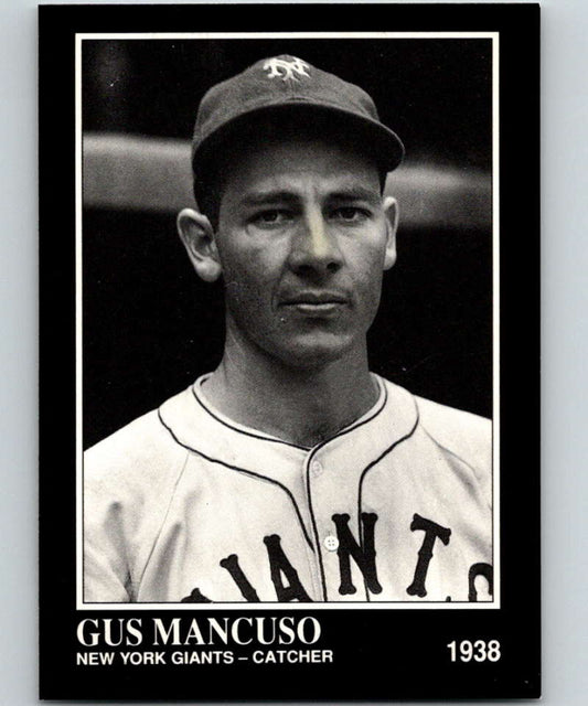 1991 Conlon Collection #129 Gus Mancuso NM New York Giants  Image 1