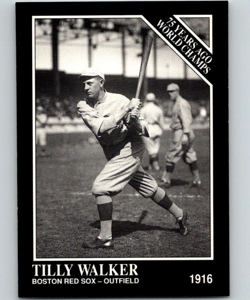 1991 Conlon Collection #137 Tilly Walker NM Boston Red Sox  Image 1