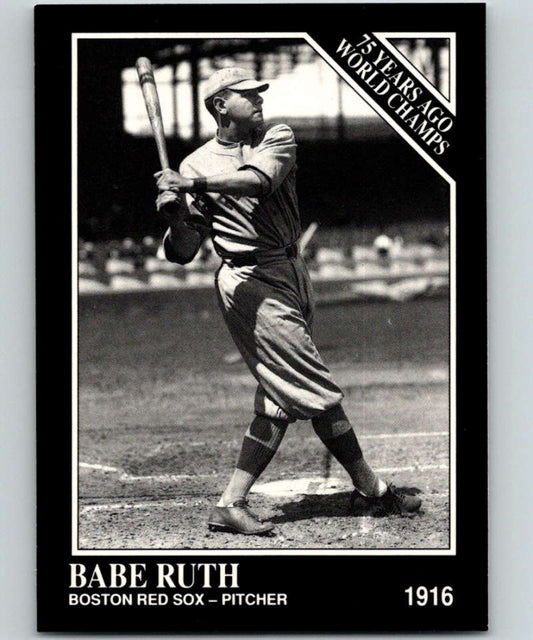 1991 Conlon Collection #145 Babe Ruth NM Boston Red Sox
