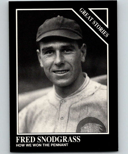 1991 Conlon Collection #168 Fred Snodgrass ST NM Boston Braves  Image 1