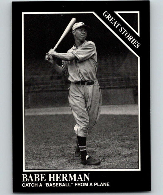 1991 Conlon Collection #169 Babe Herman ST NM Cincinnati Reds  Image 1