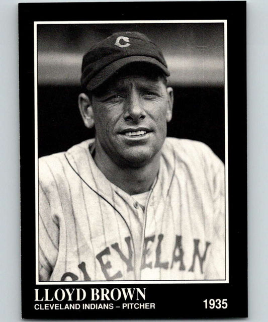 1991 Conlon Collection #181 Lloyd Brown NM Cleveland Indians  Image 1
