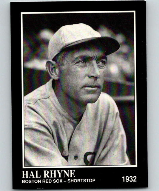 1991 Conlon Collection #195 Hal Rhyne NM Boston Red Sox  Image 1