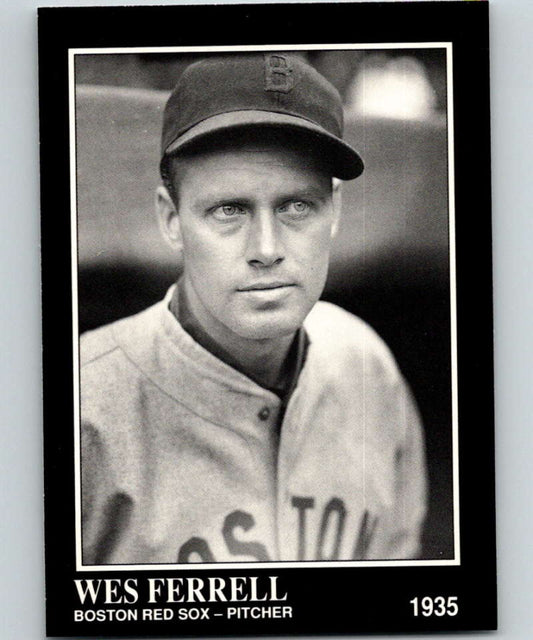 1991 Conlon Collection #198 Wes Ferrell NM Boston Red Sox  Image 1