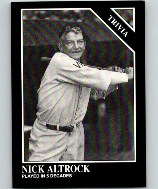 1991 Conlon Collection #226 Nick Altrock TRIV NM Chicago White Sox  Image 1