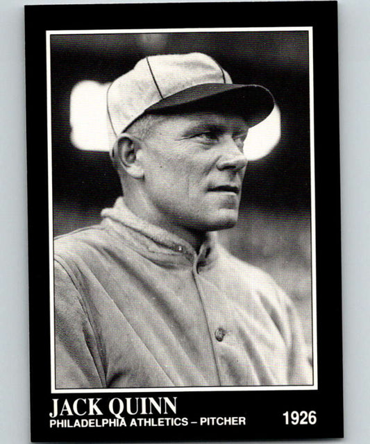 1991 Conlon Collection #287 Jack Quinn NM Philadelphia Athletics  Image 1