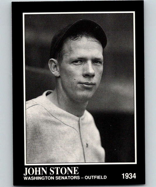 1991 Conlon Collection #289 John Stone NM Washington Senators  Image 1