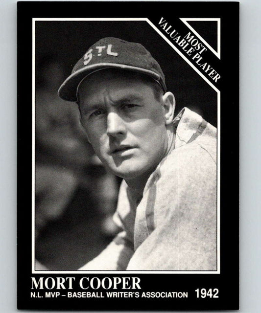 1991 Conlon Collection #301 Mort Cooper MVP NM St. Louis Cardinals  Image 1