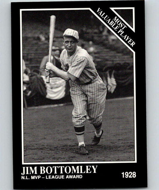 1991 Conlon Collection #302 Jim Bottomley MVP NM St. Louis Cardinals  Image 1