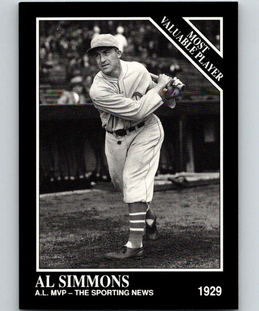 1991 Conlon Collection #311 Al Simmons MVP NM Philadelphia Athletics  Image 1