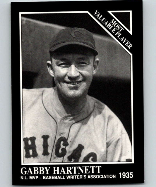 1991 Conlon Collection #313 Gabby Hartnett MVP NM Chicago Cubs  Image 1