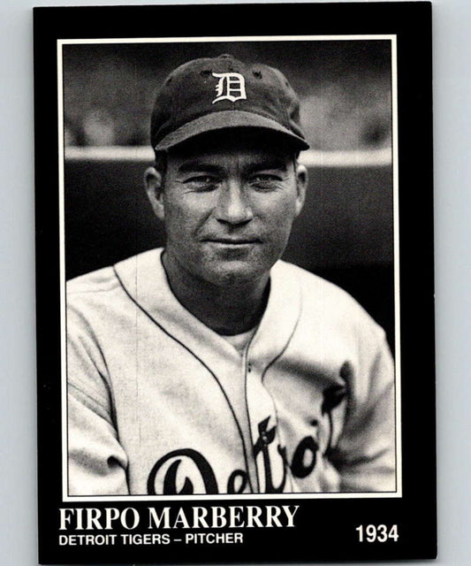 1991 Conlon Collection #326 Firpo Marberry NM Detroit Tigers  Image 1