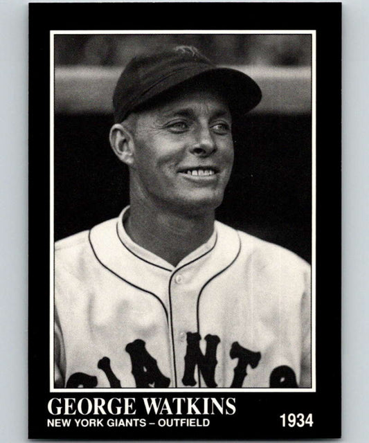 1991 Conlon Collection #222 George Watkins NM New York Giants  Image 1