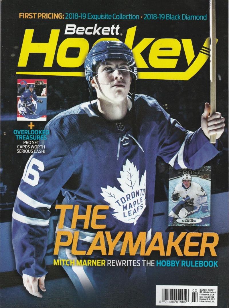 February 2019 Beckett Hockey Monthly Magazine - Marner Leafs Cover