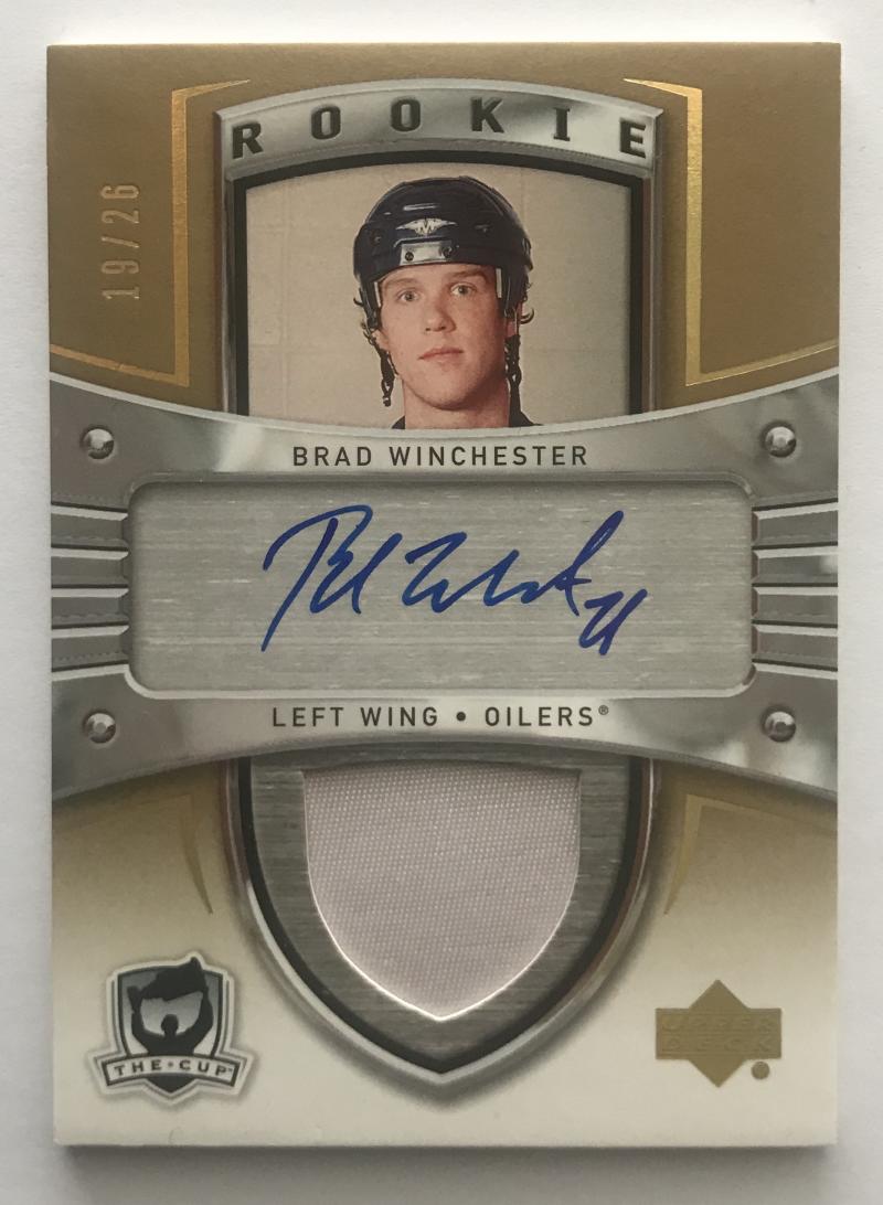 2005-06 The Cup Gold #133 Brad Winchester RC Rookie Auto 19/26 Patch 06941 Image 1