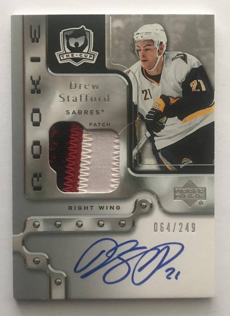 2006-07 The Cup #114 Drew Stafford RC Rookie Auto 64/249 Patch 06946