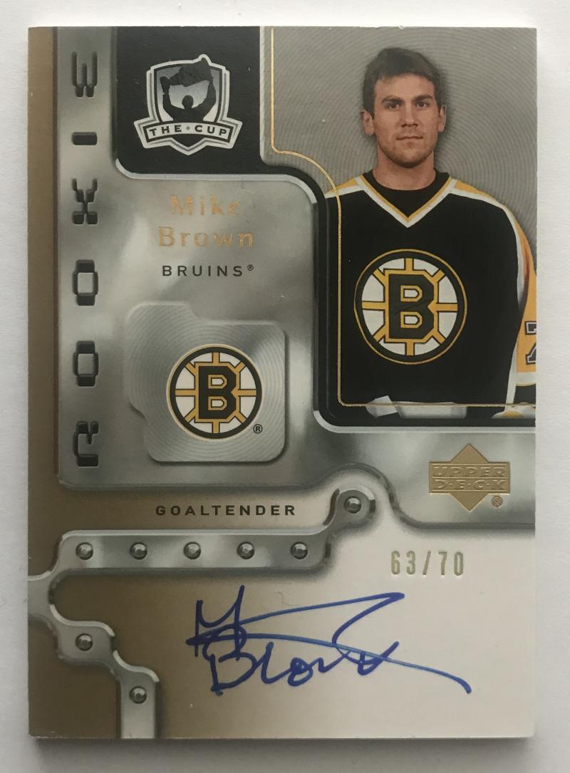 2006-07 The Cup Gold Rookies #92 Mike Brown Auto 63/70 RC Rookie 06954 Image 1