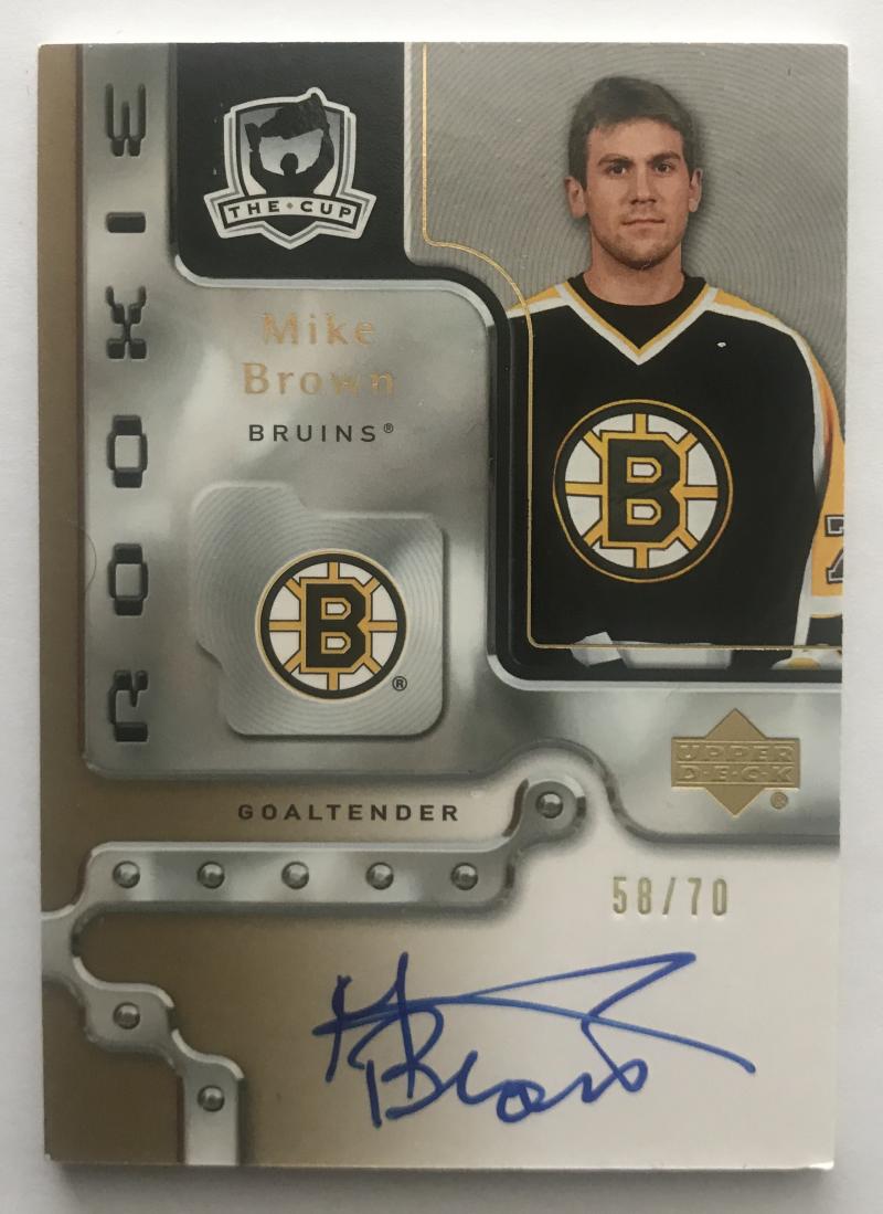 2006-07 The Cup Gold Rookies #92 Mike Brown Auto 58/70 RC Rookie 06955