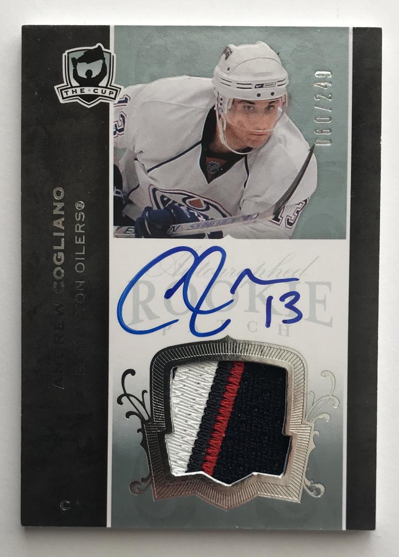 2007-08 The Cup #127 Andrew Cogliano RC Rookie Auto 60/249 Patch 06961