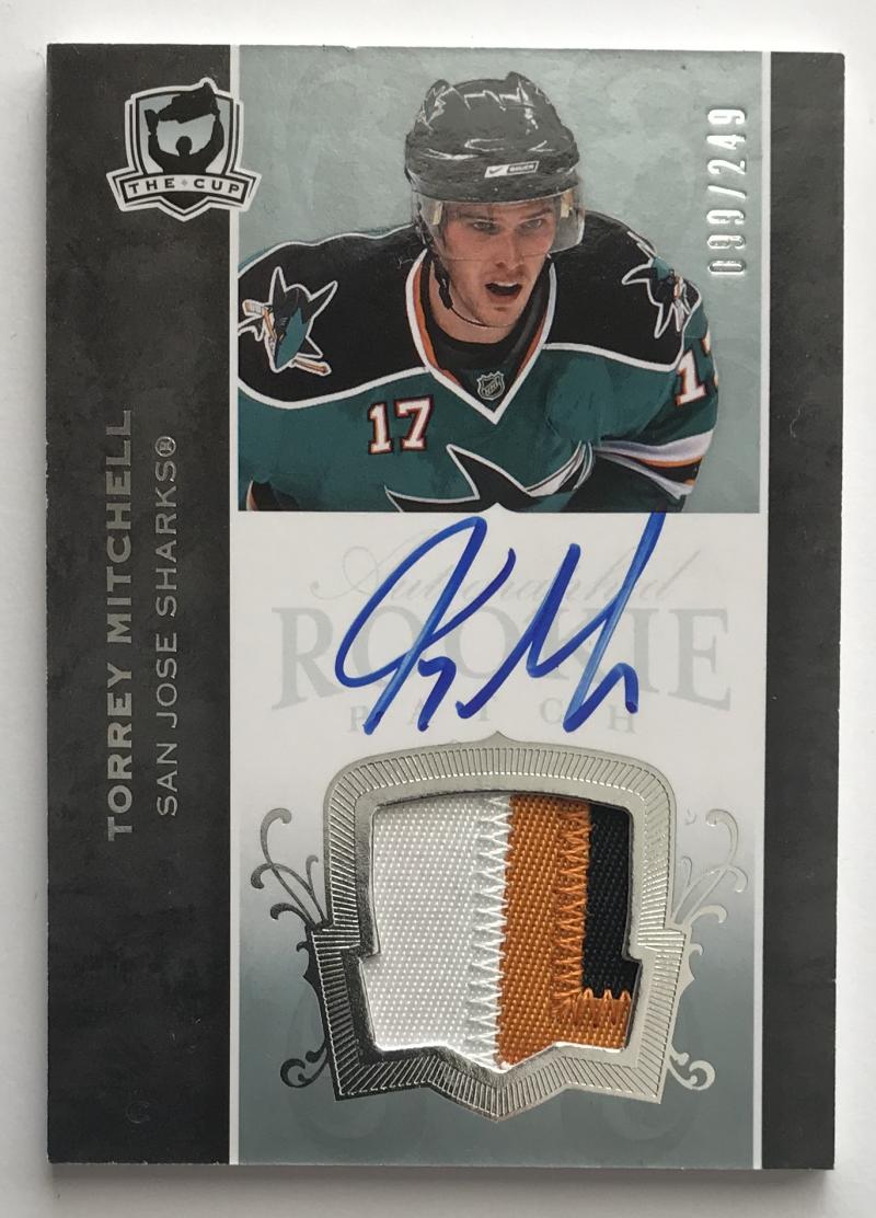 2007-08 The Cup #155 Torrey Mitchell RC Rookie Auto 99/249 Patch 06967 Image 1