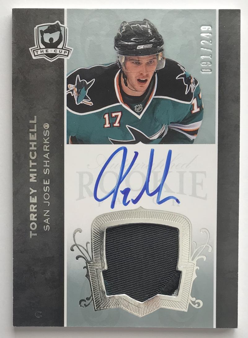 2007-08 The Cup #155 Torrey Mitchell RC Rookie Auto 91/249 Patch 06969 Image 1