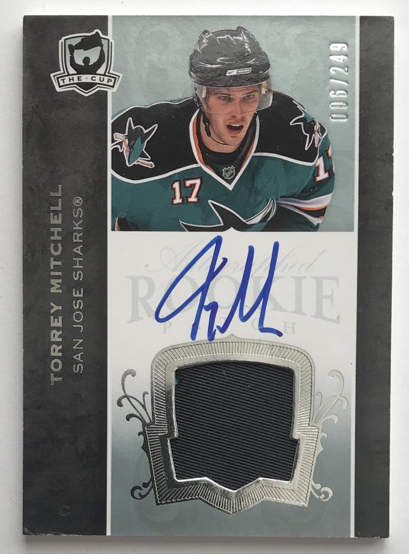 2007-08 The Cup #155 Torrey Mitchell RC Rookie Auto 6/249 Patch 06970