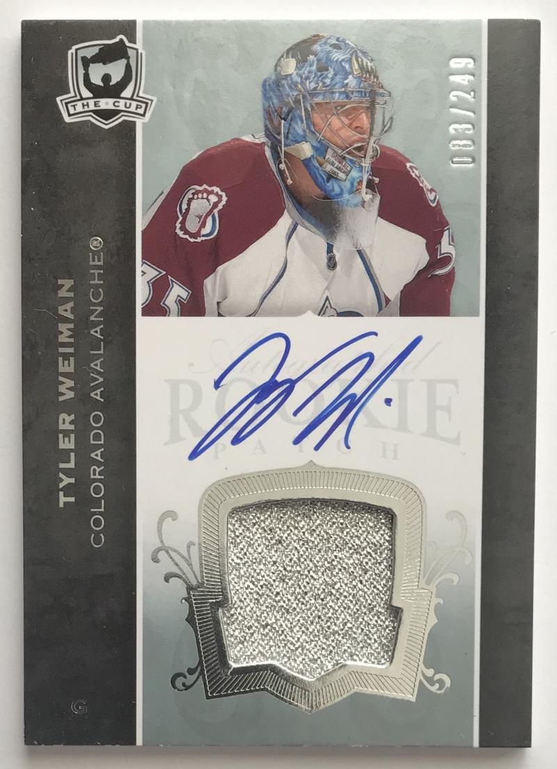 2007-08 The Cup #162 Tyler Weiman RC Rookie Auto 83/249 Patch 06968