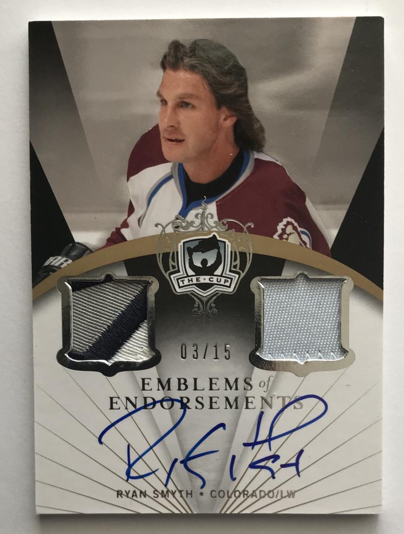 2007-08 The Cup Emblems of Endorsement Ryan Smyth Auto 3/15 Patch 06979 Image 1