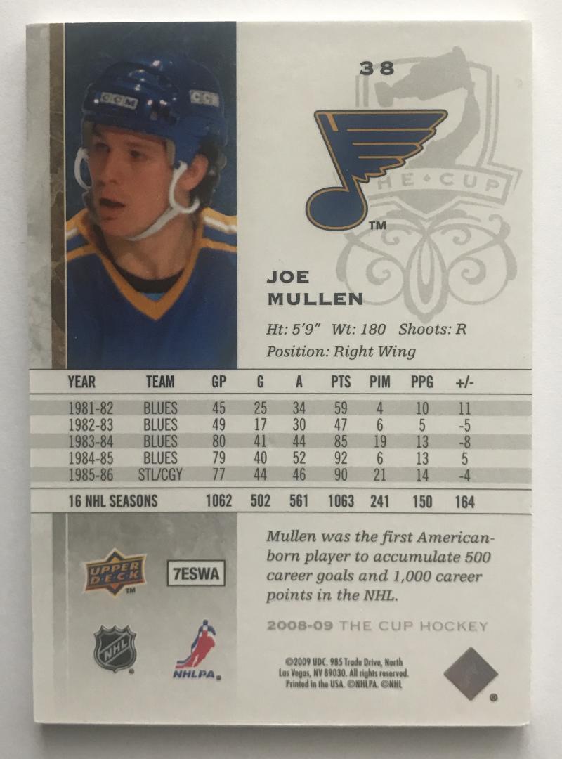 2008-09 Upper Deck The Cup #38 Joe Mullen 60/249 NHL Hockey 06984 Image 2