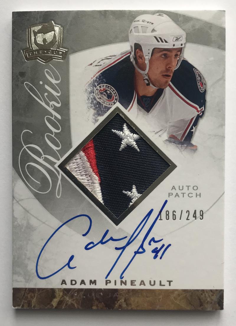 2008-09 The Cup #93 Adam Pineault RC Rookie Auto 186/249 Patch 06987
