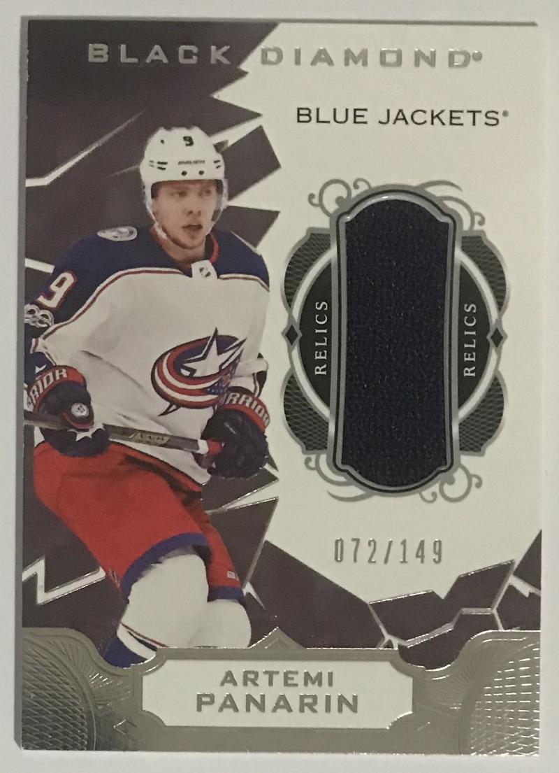 2018-19 Upper Deck Black Diamond Artemi Panarin 72/249 Jersey 06821