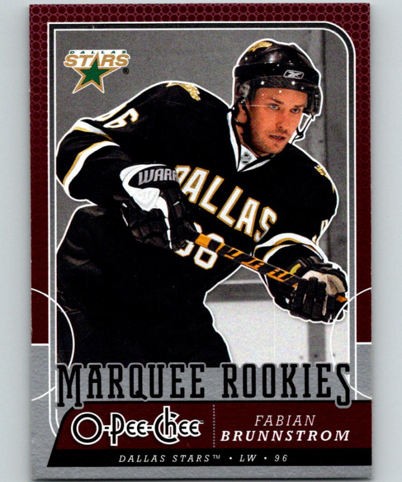 2008-09 O-Pee-Chee #761 Fabian Brunnstrom MINT RC Rookie 07010 Image 1